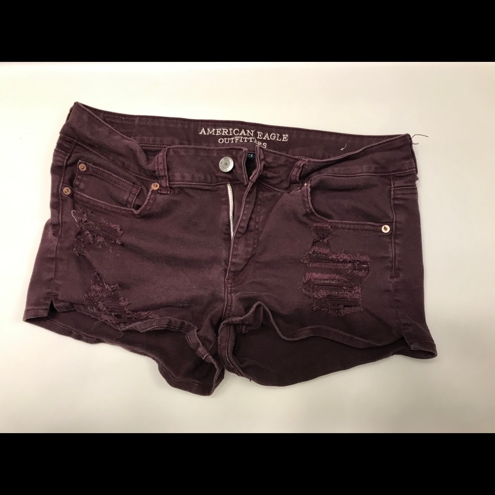 Dark Maroon American Eagle Shortie